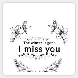 The Winter Is Gone And I Miss You Light ver. Sticker